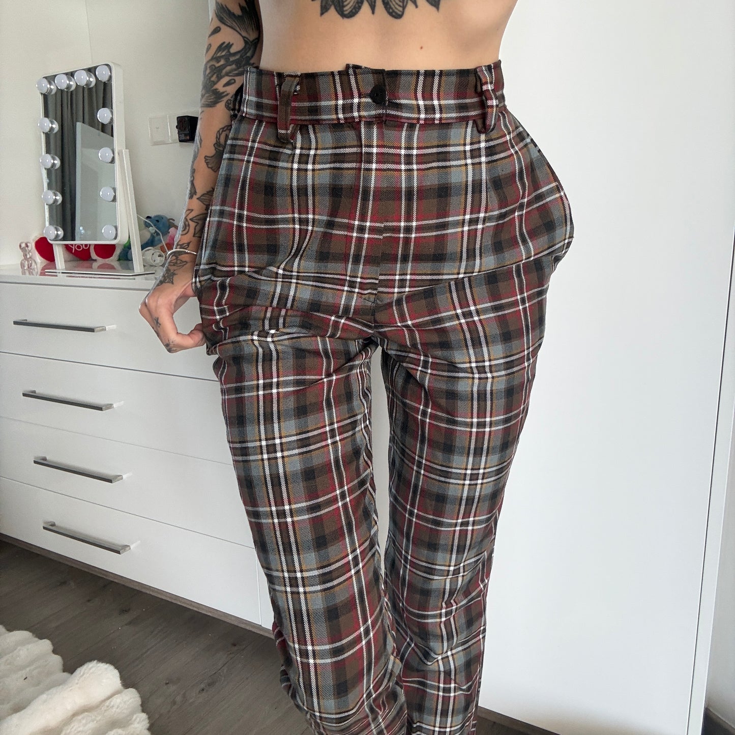Hose kariert