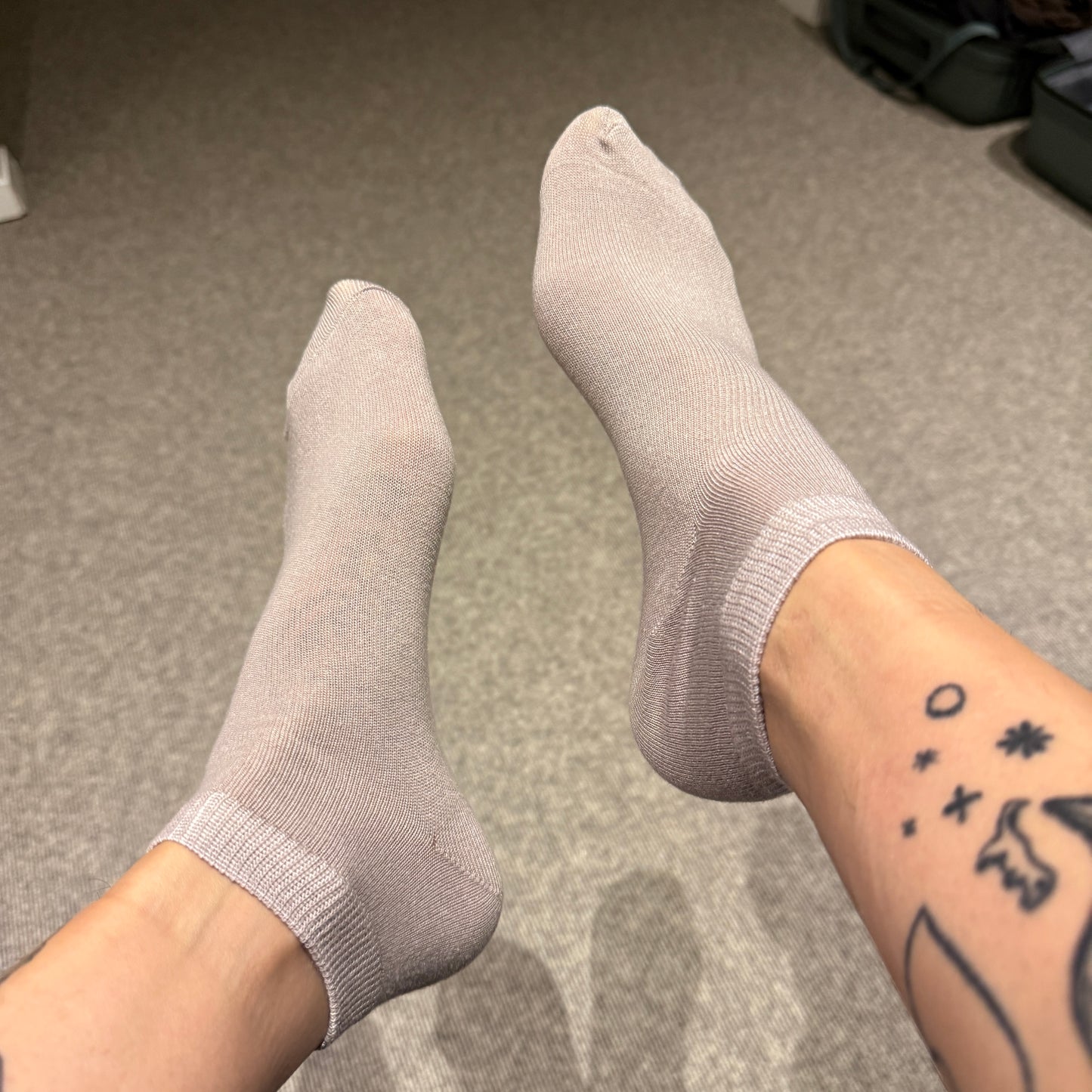 Socken hellbraun