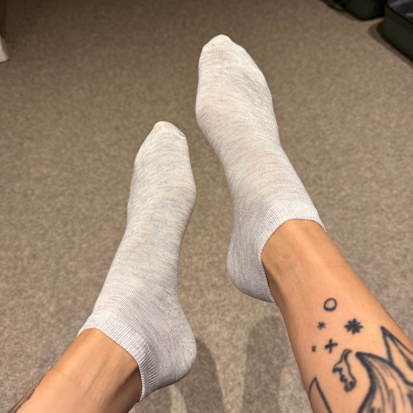 Socken hellgrau