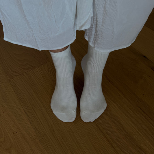 Shaiden Socken lang weiß