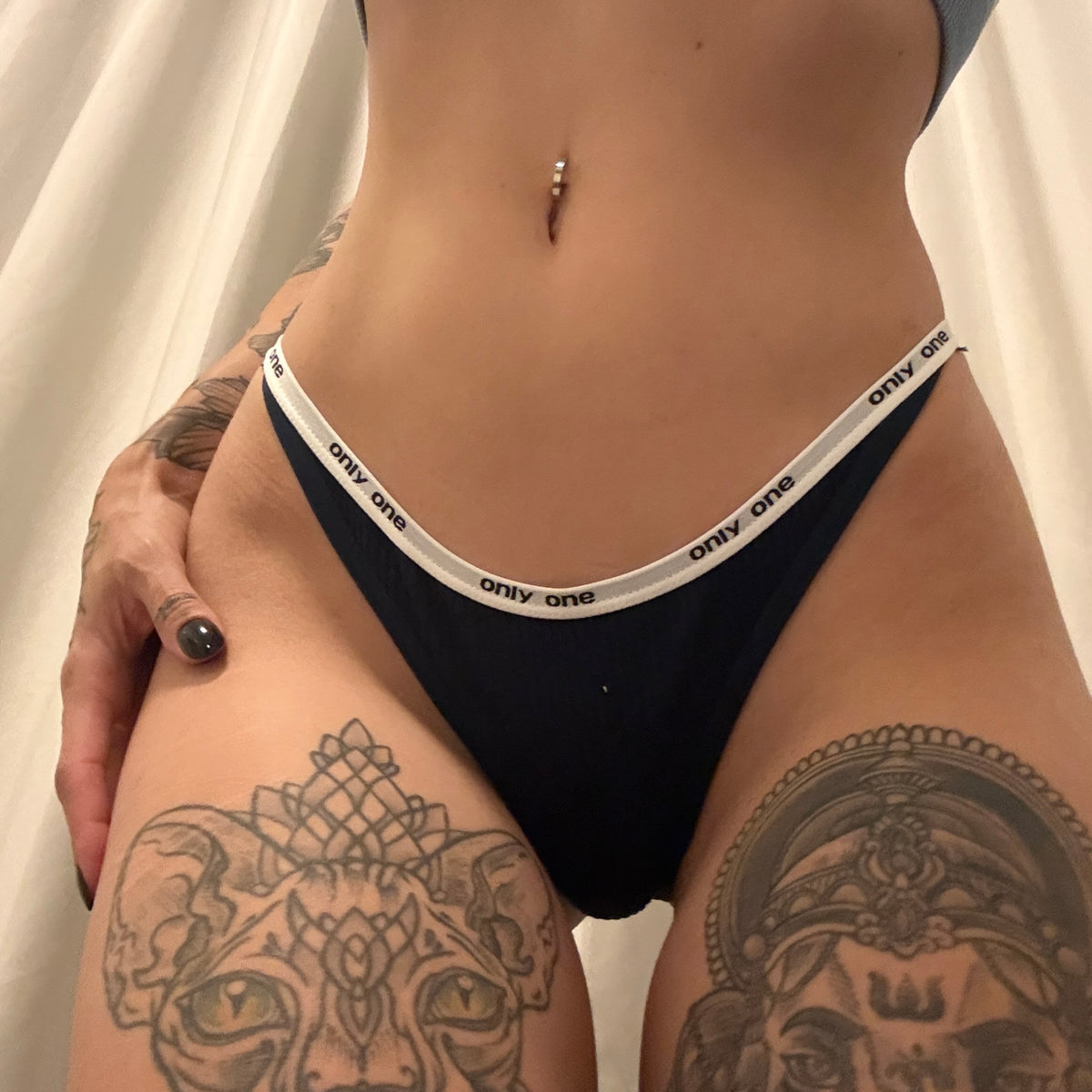 Slip dunkelblau