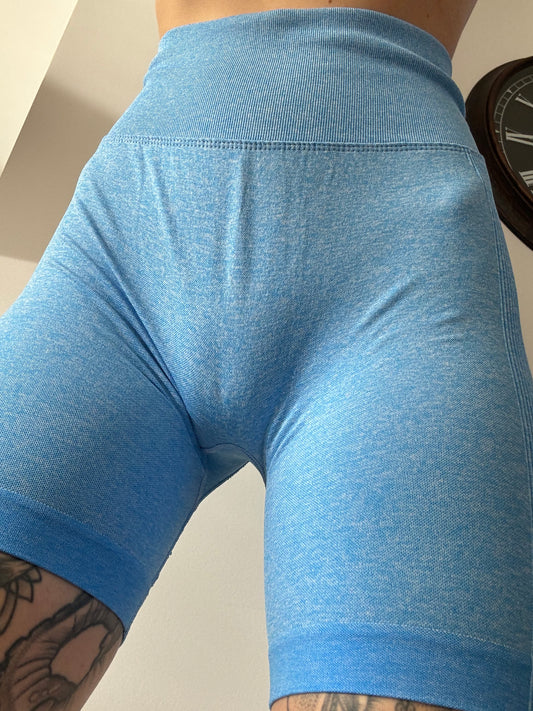 Kurze Leggings hellblau