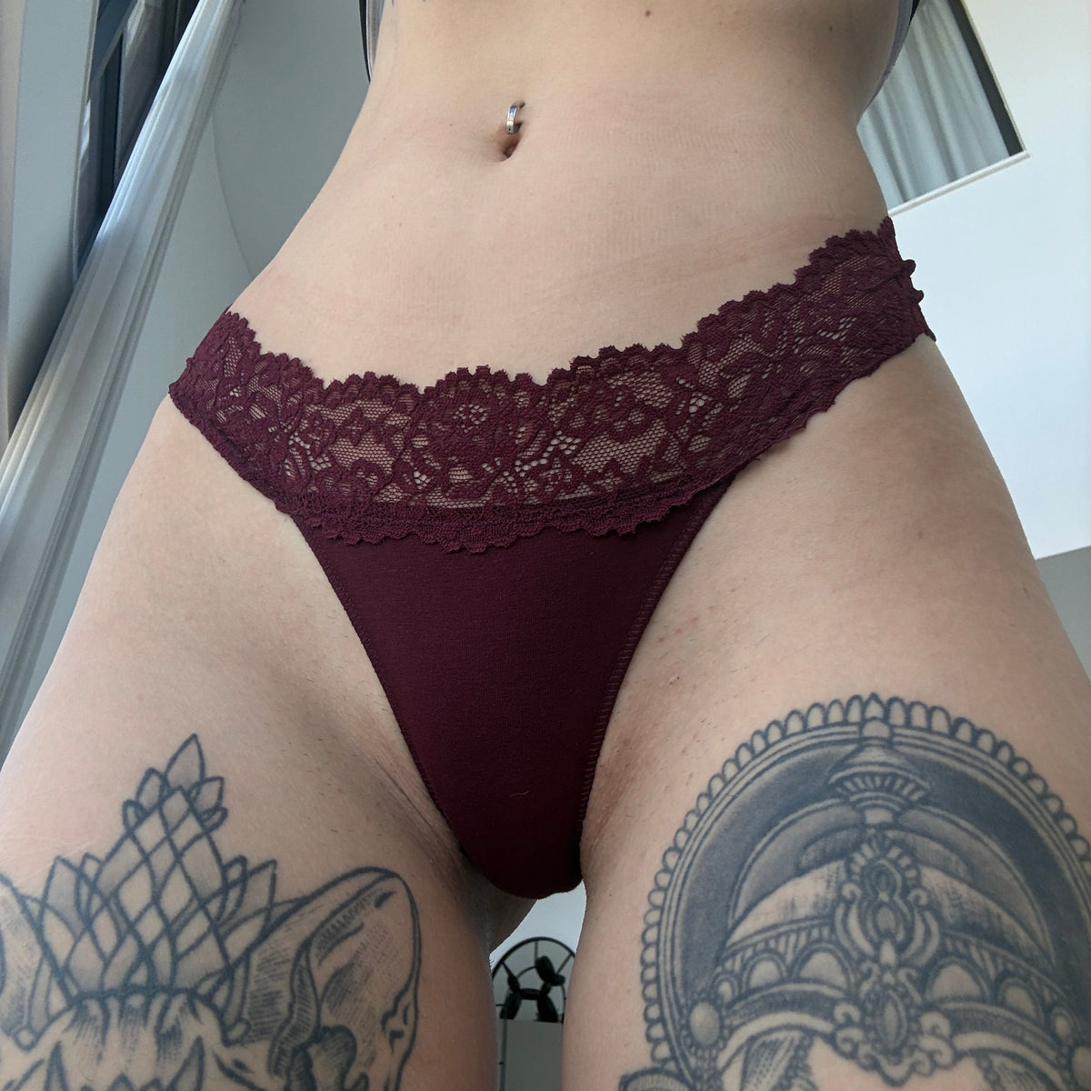 Slip bordeaux