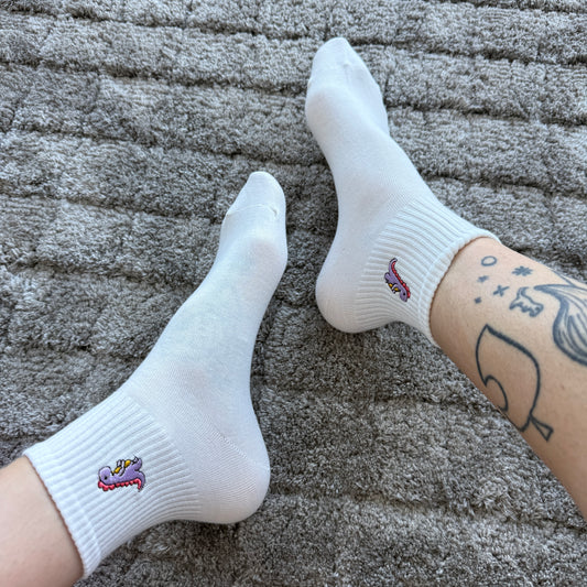 Socken Weiß