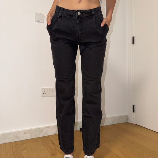 Shaiden Jeans Schwarz weit