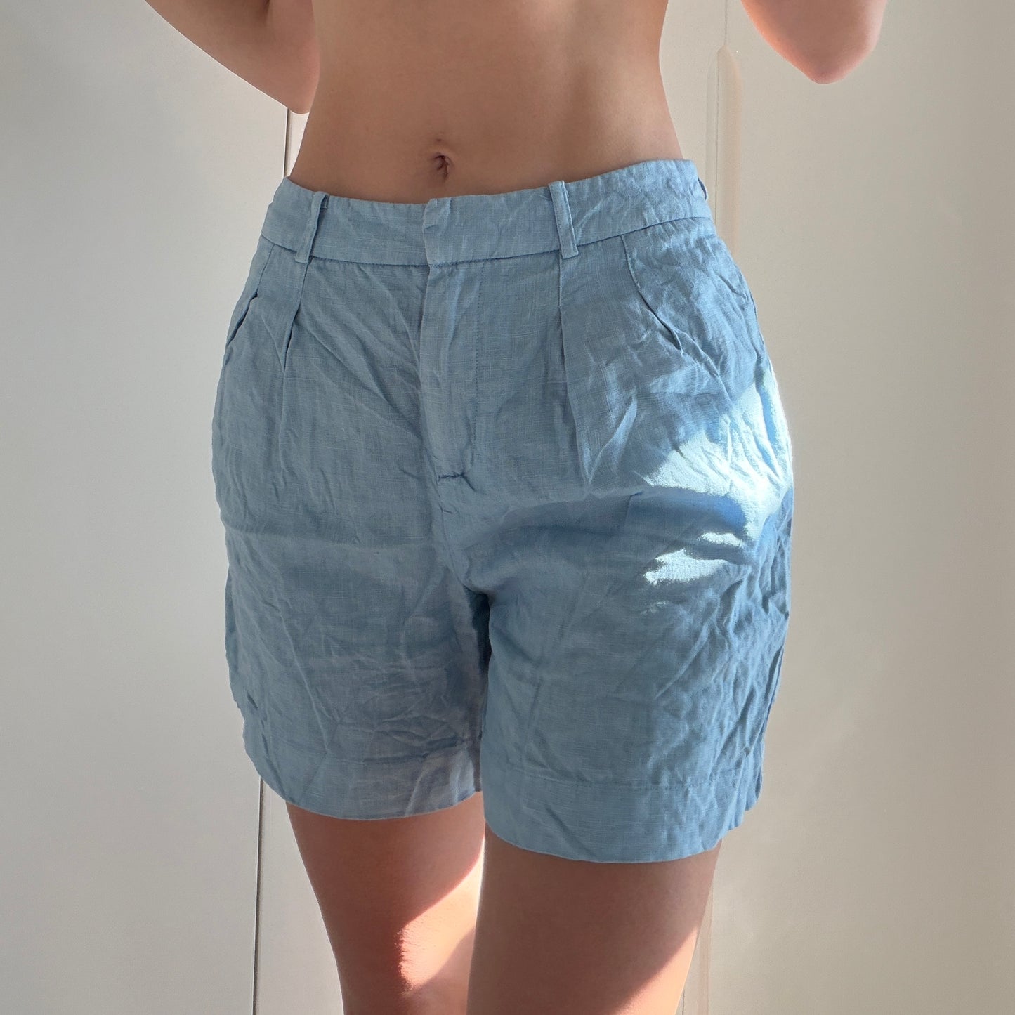 Shaiden Hose blau kurz